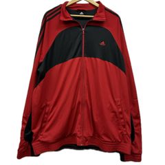 adidas アディダス トラックジャケット 大きい ゆったり レッド 古着