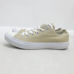 H■【24cm】コンバース/CONVERSE オールスター ALL STAR キャンバススニーカー 軽量/ベージュ/LLADIES■130【中古】