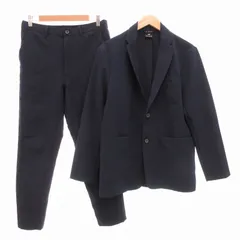 ニューバランス NEW BALANCE THE CITY セットアップ スーツ テーラードジャケット シングル スキニーフィットパンツ 2B 紺 ネイビー M 春秋 /UO ■GY0