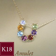 マルチカラー ペンダントトップ A5672 0.96ct K18 水玉 バブル - メルカリ