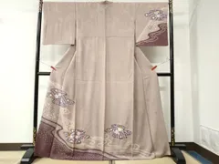 平和屋着物●訪問着　辻が花　絞り　ロング丈　正絹　逸品　CAAW8714yc