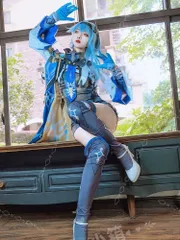 新品 未使用 原神 エウルア ローレンス  Eula Lawrence コスプレ衣装 高品質 豪華フルセット  披風 外套 連体衣 神之眼付き 男女兼用 撮影会 舞台演出 推し活 イベント プレゼントにも最適