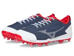 【送料無料】 ミズノ メンズ スニーカー シューズ Dominant 4 TPU Baseball Cleats Navy/Red
