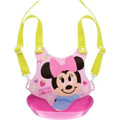 新品未開封 新品未使用 お食事エプロン ミニーマウス バッククロスエプロン ベビー スタイ よだれかけ 錦化成 日本製 360837（送料無料 北海道、沖縄、離島は配送不可）