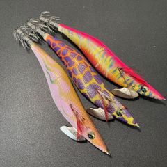 【美品】 エメラルダス ラトル タイプS 4号 Type-S スロー シャロー エギセット Egi Squid Jig Calamari Daiwa Emeraldas