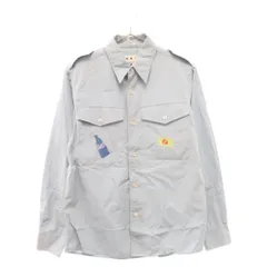 MARNI (マルニ) 20SS Bottle Embroidery L/S Shirt ボトル刺繍 長袖シャツ ライトブルー CUMU0136S0のサムネイル