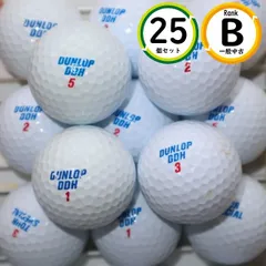 25個 ダンロップ DDH ツアースペシャル ロイヤルブルー Bランク 白 中古 ロストボール 送料無料