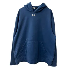 UNDER ARMOUR ロゴスウェット パーカー L ブルー アンダーアーマー フーディー プルオーバー トップス 古着卸 アメリカ仕入 a709-6021