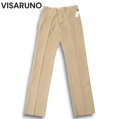 【新品 未使用】 VISARUNO ビサルノ 秋冬★ ストレート  スラックス パンツ Sz.82cm メンズ