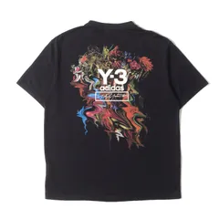 Y-3 ワイスリー Tシャツ サイズ:M フローラルブーケ ロゴ プリント クルーネック 半袖Tシャツ M TOKETA PRINT SS TEE FJ0418 ブラック 黒 トップス カットソー【メンズ】のサムネイル