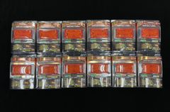 LSL-502A　アンバー　橙　12個　激光 LED角BIGマーカー 12V/24V JB　メッキ　レトロ　デコトラ　アート　トラックショップASC