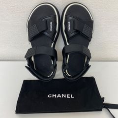 CHANEL 22a キルティングストラップサンダル 38 - メルカリ