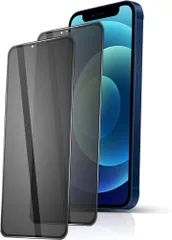 JACRON 2枚セットのぞき見防止iPhone 12 mini 用 5.4インチ専用 ガラスフィルムプライバシー/のぞき見防止/左右 見えない保護フィルム 日本旭硝子素材製 硬度9H 耐衝撃(89K-CSJ-AR348)