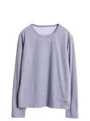 【お得なクーポン配布中!】 00s USA製 パタゴニア キャプリーン 長袖 Tシャツ レディース L 03年製 オールド アウトドア ボーダー ストレッチ アンダーシャツ インナー