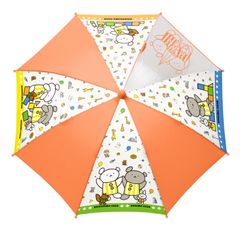 こぐまちゃん　子供用の傘　オレンジ/ブルー