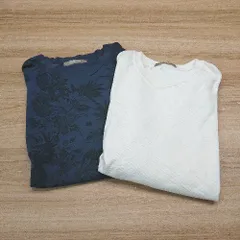 ◇ 《 nano UNIVERSE まとめ売り2点セット サイズL ラウンドネック カジュアル カットソー tシャツ メンズ 》 E 【1310130036275】