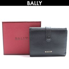 BALLY バリー 三つ折り財布 コンパクト財布 ブラック レディース  レザー 箱付き 新品同様品 コンディションS