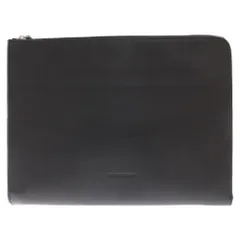 Dior HOMME (ディオールオム) L字ファスナー レザー クラッチバッグ ブラック 07-B0-1113のサムネイル