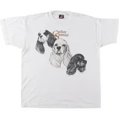 古着 90年代 フルーツオブザルーム FRUIT OF THE LOOM COCKER SPANIEL コッカースパニエル 犬柄 アニマルTシャツ USA製/eaa567575のサムネイル
