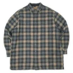 【黒灰白 ×神サイズ】90s ST JOHN'S BAY ネルシャツ 90s St.John's bay ombre check shirt | sui & shara