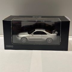 NISSAN SKYLINE GT-R R33 Vspec 1995 色：SILVER メーカー：エブロ 新品未使用 1/43ミニカー
