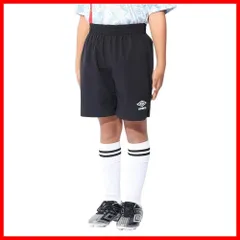 キッズ プラクティスパンツ ハーフパンツ サッカー フットサル ジュニア ゲームパンツ 吸汗速乾 ストレッチ 男女兼用 [アンブロ] 子供 シンプル ワンポイント