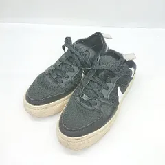 ◇ Θ NIKE ナイキ CW653601 コート ビジョン アルタ TXT ローカット スニーカー サイズ24.5 ブラック レディース E  【1503050023610】