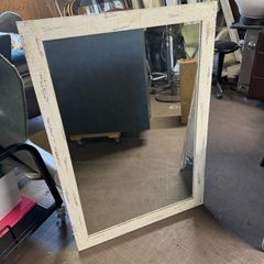 【中古】ウォールミラー　壁掛け　立て掛け　鏡