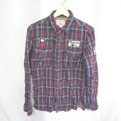 ◇ Levi Strauss & Co チェック柄 長袖 シャツ サイズM パープル メンズ E  【1407180002579】