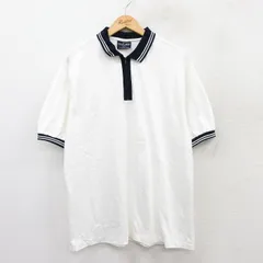 XL/古着 半袖 ハーフジップ ポロ シャツ メンズ 90s コットン 白他 ホワイト 25aug20 中古 トップス