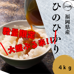 【大盤ぶる米】ヒノヒカリ 4kg 白米 お米 6年産
