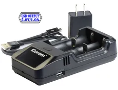 【即日発送】KEEPPOWER 純正 L2 Plus LCD リチウムイオンバッテリー 2A USB高速充電器 (モバイルバッテリー機能付き)