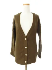 ユナイテッドアローズ ピンクレーベル UNITED ARROWS PINK LABEL カーディガン ニット 長袖 コットン ウール 茶 ブラウン /ah