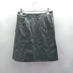 ◇ Θ◎●未使用● LOWRYS FARM フェイクレザー ミニ丈 タイト スカート サイズF ブラック レディース E  【1503310000191】