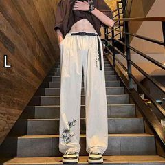 チュウカタベタイ at far heaven アイボリー パンツ XL ホワイト