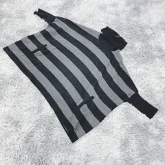 【良品】KT.KIYOKO TAKASE ケーティーキヨコタカセ  タートルネックニット  ボーダー柄  (9)  大人カワイイ  カジュアル  レディース  黒系  ブラック【送料無料】