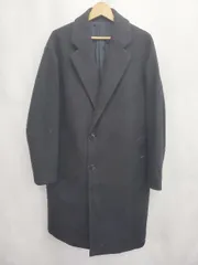 ■ ⊇ GLOBAL WORK グローバルワーク WOOLLY TEC 長袖 チェスターコート サイズM ネイビー メンズ E  【1506250012309】