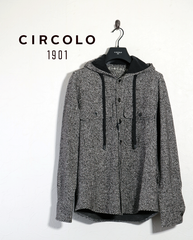 Circolo1901 チルコロ１９０１ フード付きシャツジャケット サイズXS