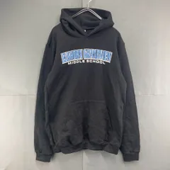 チャンピオン　パーカー　カレッジロゴ　キッズXL 160cm 黒