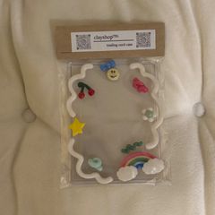 【在庫商品】リボンニコちゃんのもくもく虹トレカケー🌈　B8/トレカケース/クレイデコ/硬貨ケース/韓国/オタ活