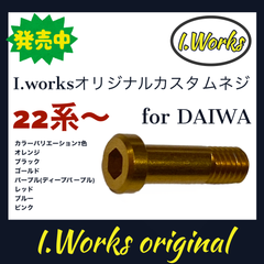 I.Worksオリジナルカスタムネジ　ラインローラー用(ダイワ22系〜)