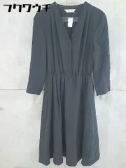 ◇ Rouge vif ルージュヴィフ ウエストゴム 長袖 膝下丈 ワンピース ブラック レディース 【中古】 【1102160012240】のサムネイル