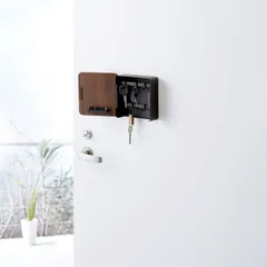 新品 送料無料 山崎実業 キーボックス RIN リン マグネットキーフック2段 ブラウン｜沖縄発送不可【SPORTUS】