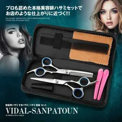 ハサミ 散髪セット 散髪 ヘアカット すきバサミ セット シザー 子供 大人 家庭用 美容師 理容師 セルフカット プロ 初心者 6点セット 