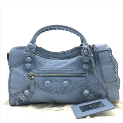 Balenciaga バレンシアガ シティ ハンドバッグ ブルー BALENCIAGA/バレンシアガ】ザ・シティミニ 2wayハンドバッグ