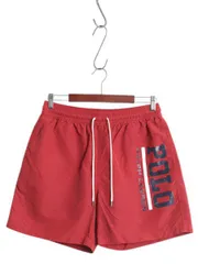 【お得なクーポン配布中!】 ポロ ラルフローレン ナイロン ショートパンツ メンズ L / 古着 サーフ スイム ショーツ 水陸両用 短パン 海パン インナー付き 薄手 レッド