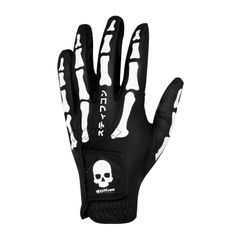 TULANG BLACK メンズ骨柄ゴルフグローブ トゥーラン黒