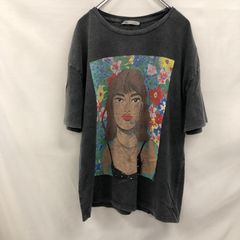 S　ZARA　女性　イラスト　黒　Tシャツ　輸入　古着