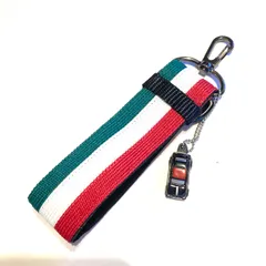 No.269  FIATミニカーストラップ付き（黒）キーホルダー　ハンドメイドのサムネイル