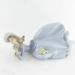LLADRO リヤドロ 5589 Pretty Pose ポーズ フィギュリン 陶器人形 置物 女性 オブジェ インテリア SU6329K 